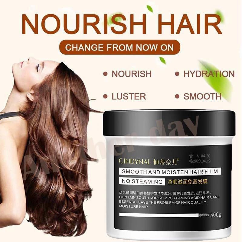 CYNDINAL Hair mask smoothing keratin treatment rambut rusak dan kering rontok Ala korea