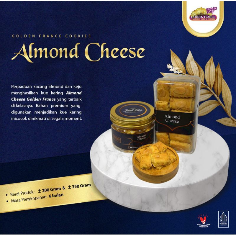 

ALMOND CHEESE PREMIUM KUE KERING COOKIES LEBARAN