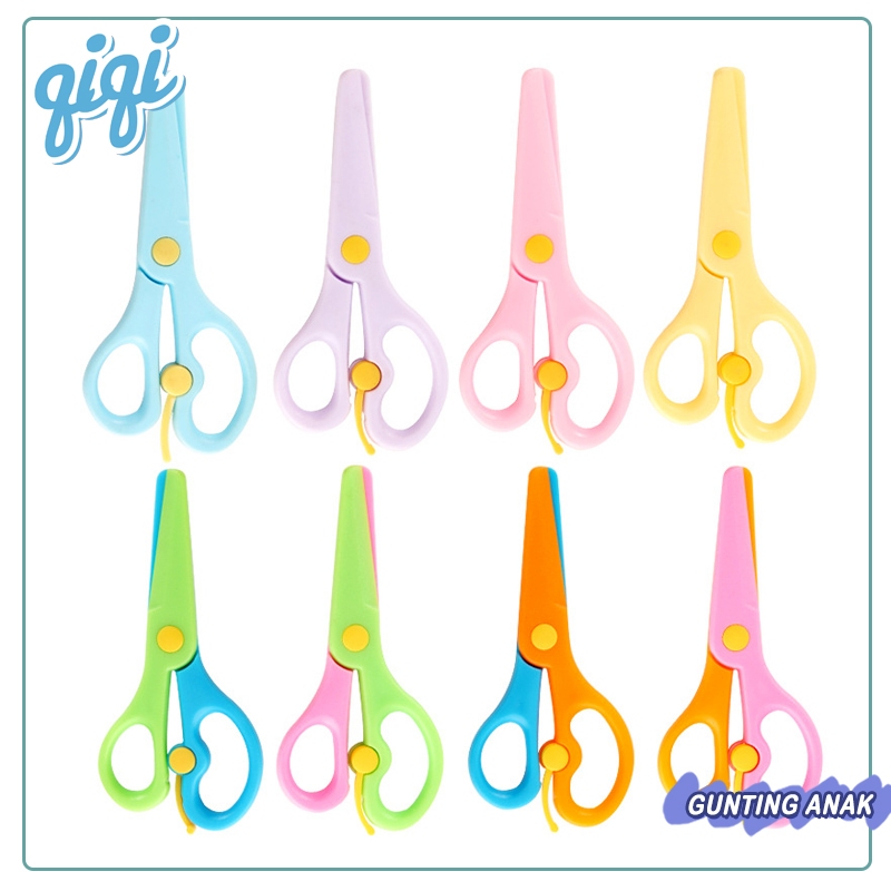 

Gunting Anak/Gunting Mini Aesthetic Gunting Kertas warna warni/gunting rambut anak/Gunting Pengaman Anak Warna Warni - Qiqi Treasure