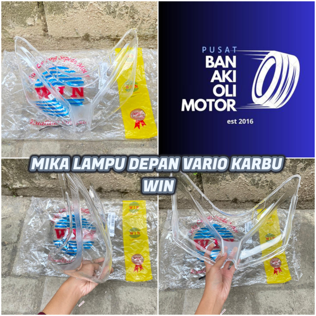 MIKA LAMPU DEPAN VARIO KARBU MERK WIN || MIKA LAMPU DEPAN / REFLEKTOR VARIO KARBU WIN