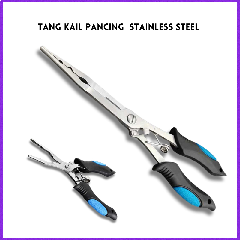 COD OUTZID Tang Kail Pancing Fishing Pliers Hook Remover Stainless Steel / tang pancing panjang / ta
