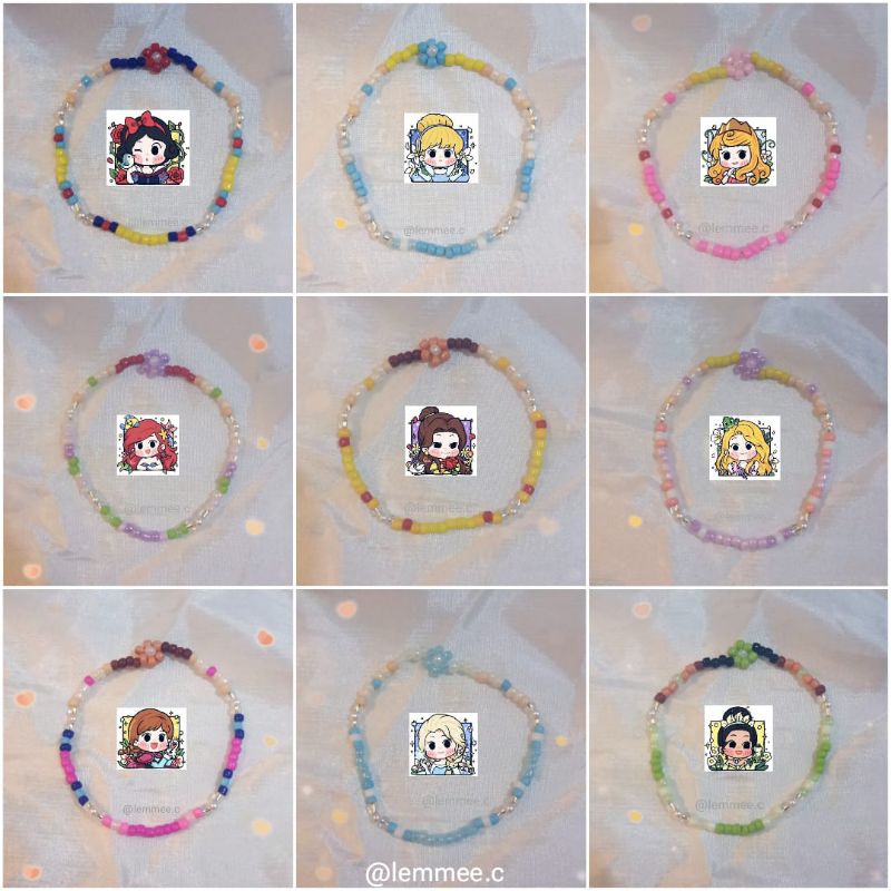 Disney Princess Bracelet (Edisi 1 - Part 1) | Cincin Manik Edisi Disney Princess | Cincin Disney Pri