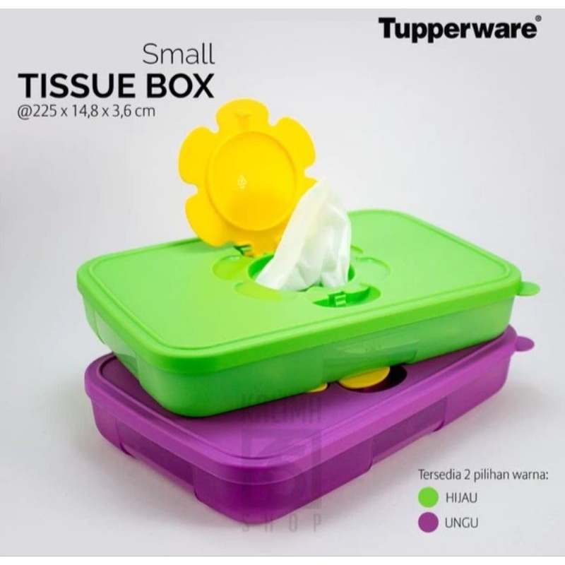 Tupperware small tissue box 1pcs / tempat tisu