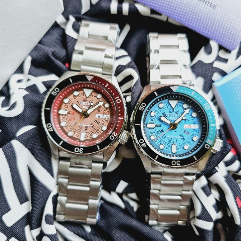 Seiko 5 SRPJ47K1 Time Sonar SKX Sports Style Jam Tangan Pria Automatic Original