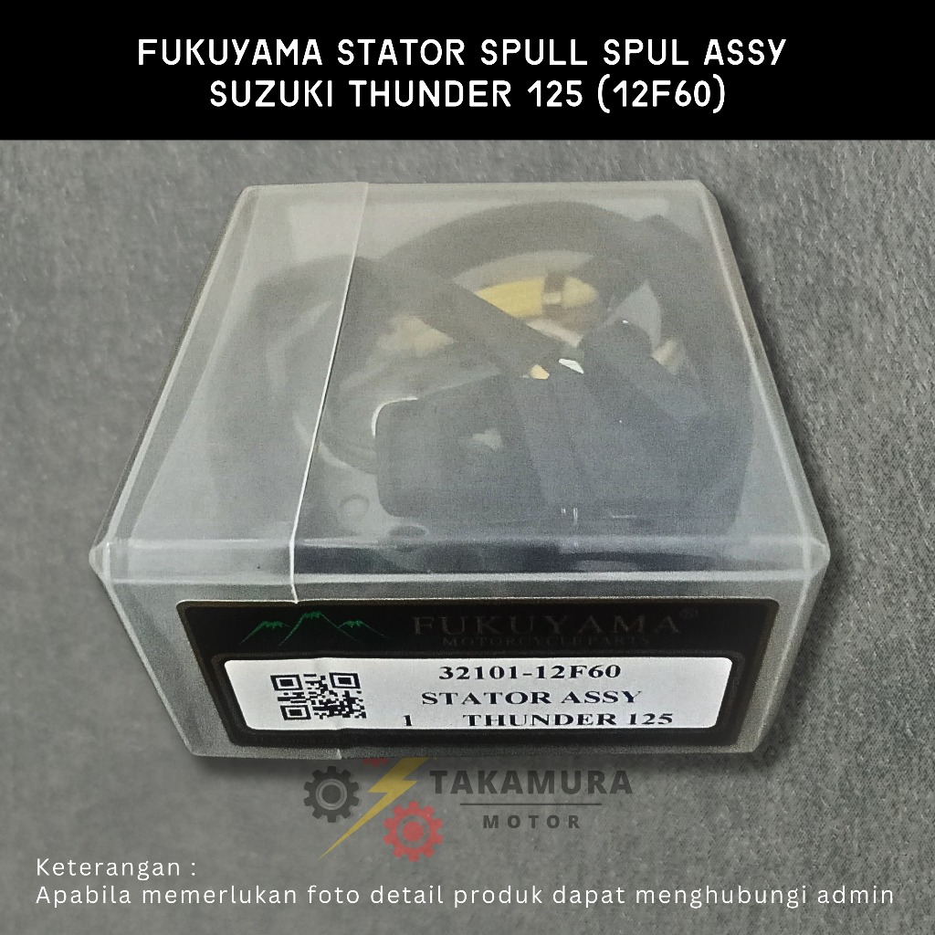 Fukuyama Stator Assy Comp 18 Spull Spul Spool + Pulser Suzuki Thunder 125 (32101-12F60) - Takamura S
