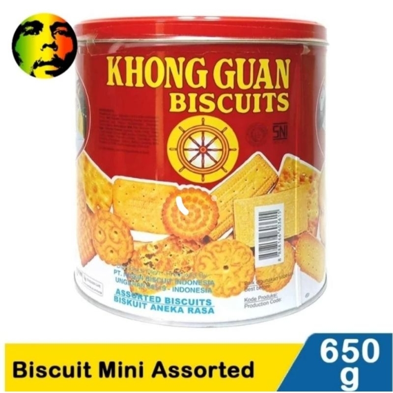 

Khong guan mini biscuit assorted red 650gr