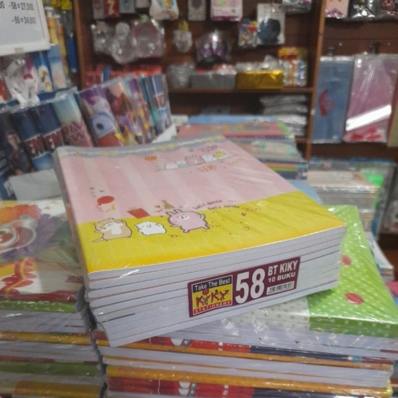 

Buku Tulis KIKY 58 Lembar (10 Buku)