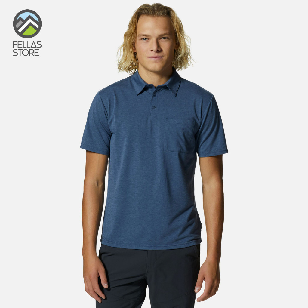 Mountain Hardwear - Men’s Low Exposure Polo Zinc EOE Stripe