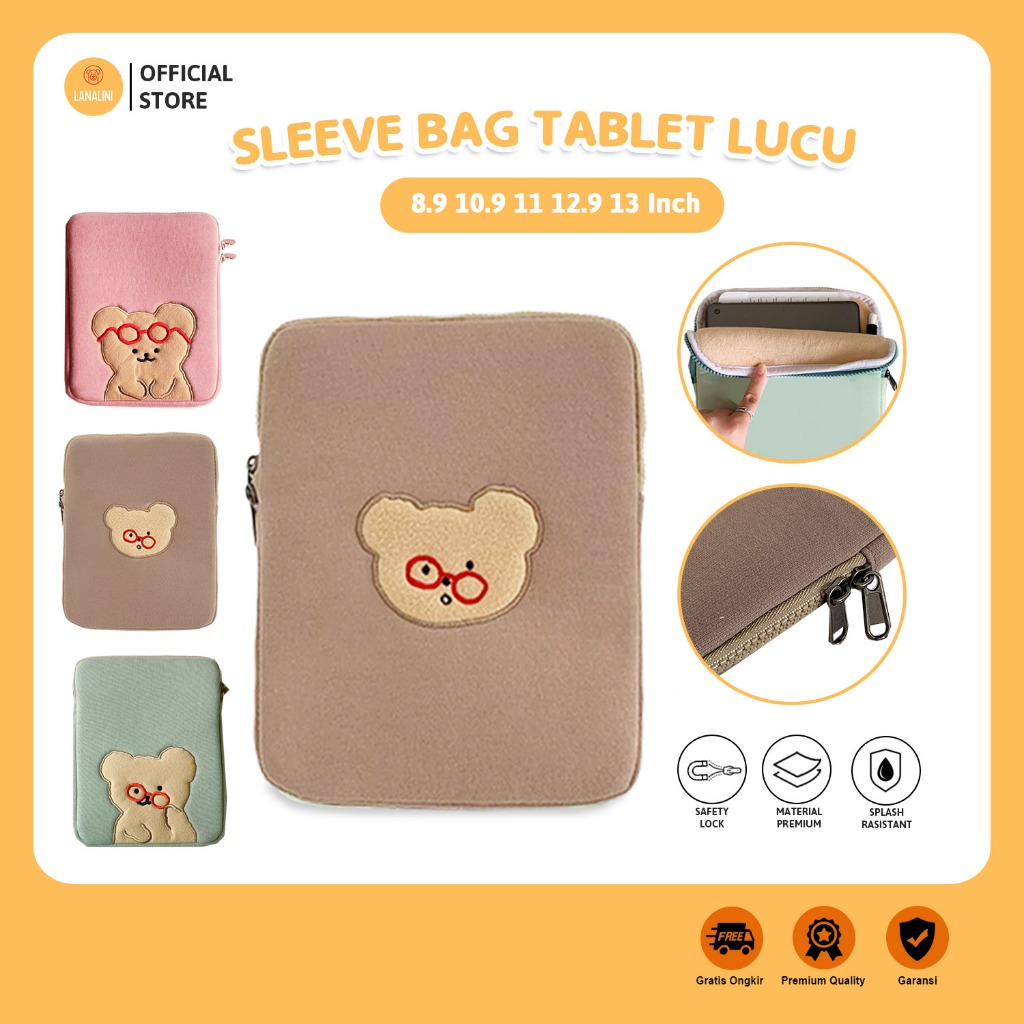 Tas Tablet Sleeve Cover Pouch Pelindung Case for Asus Fonepad 8 7 Tab Tablet 8.9 Inch FE380CG Penyim