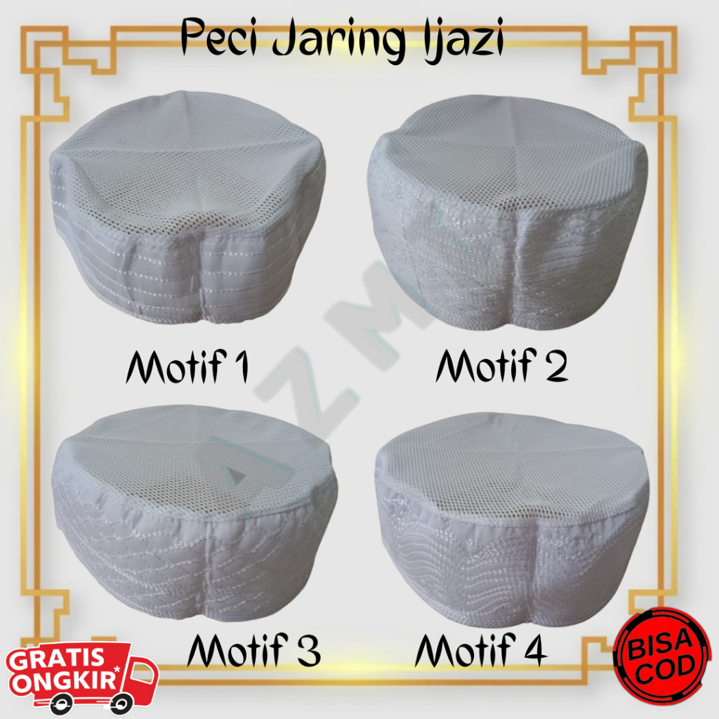 Terbaru Peci Jaring Ijazi Peci Kopiah Bahan Jaring Original