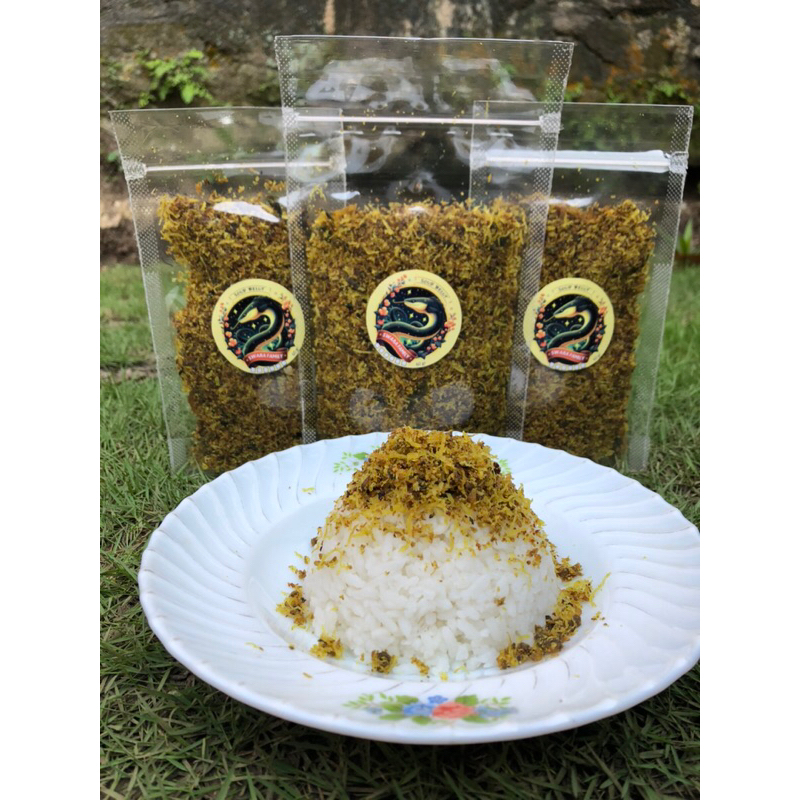 

serundeng ikan belut