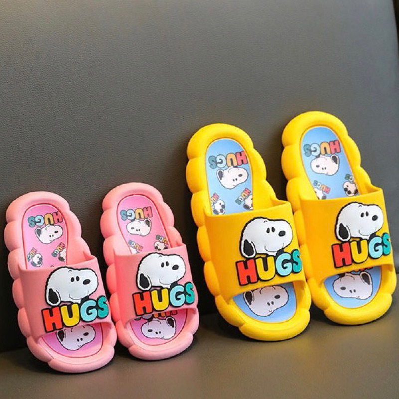 SANDAL SLOP IMPORT ANAK SNOOPY HUGS DALMATION JELLY KARET LAKI LAKI PEREMPUAN BABY