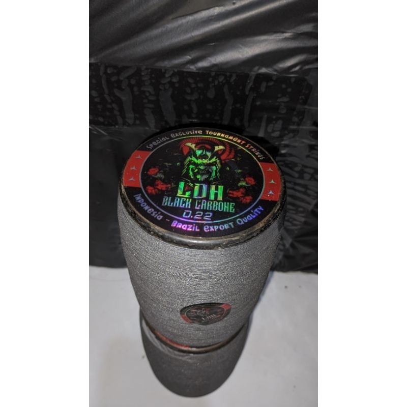 gelasan layangan LDH black carbone bahan abu size 022 6000yard 1pcs