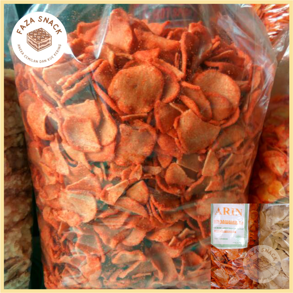 basreng bulat pedas kering 1000gram
