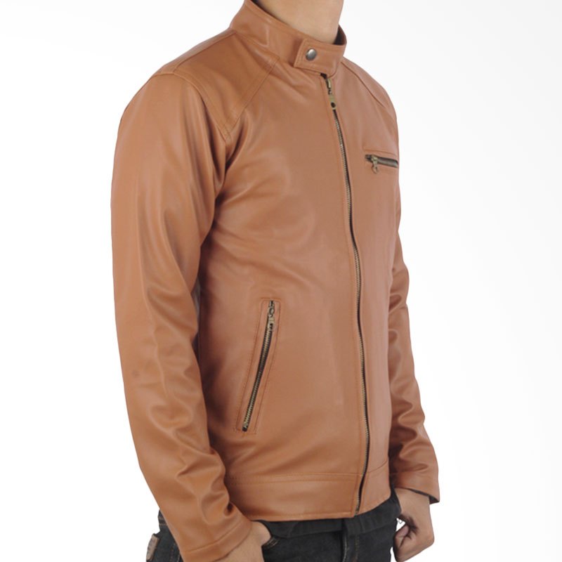 New Delaris Jaket Kulit Pria Classic Style Viena Leather