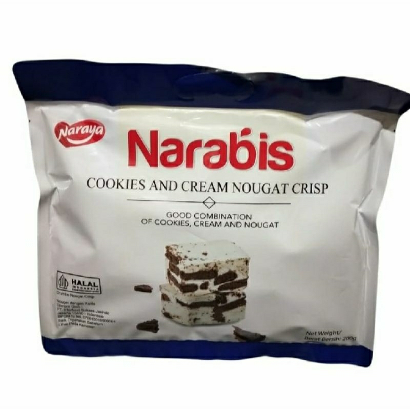 

NARABIS COOKIES and CREAM NOUGAT CRIPS 200g