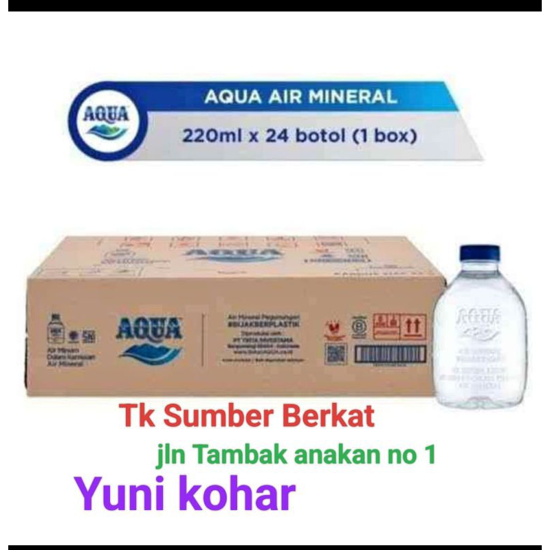 

Aqua mini 220ml botol imut isi 24