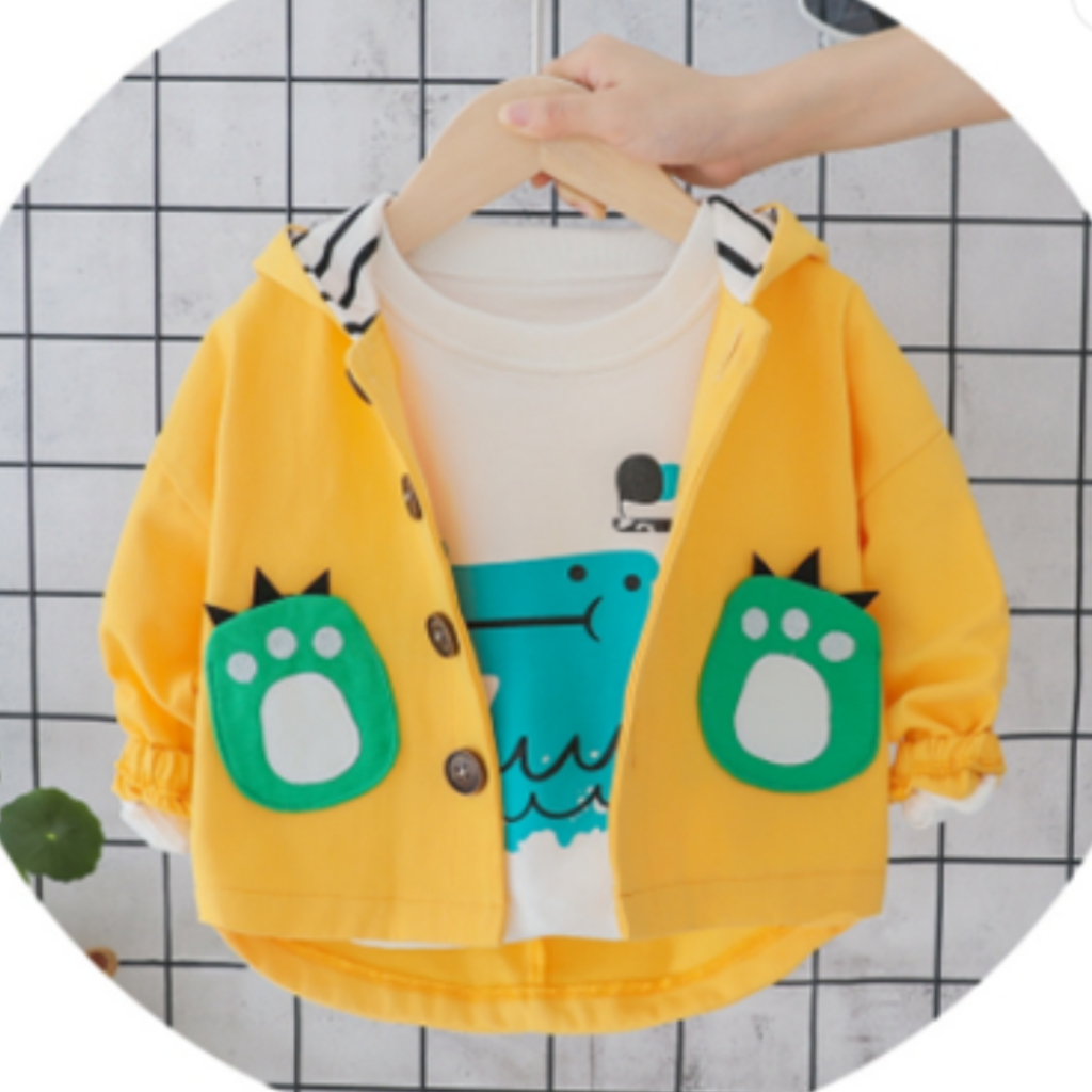BEBEKIDS | Jaket Dino Anak Bayi Lucu Laki-laki