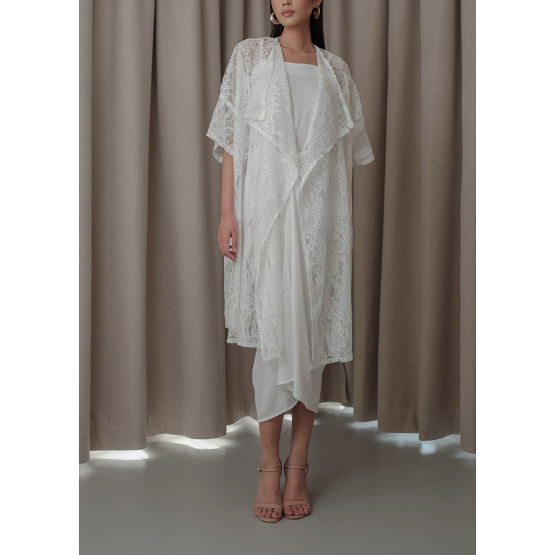 Zahra Set Brukat - one set outer - rok lilit - tanktop - inner dress - outer brukat - dress kondanga