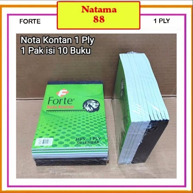 

1 Pak Buku Nota Kontan 1 Ply Kecil isi 10 Buku FORTE