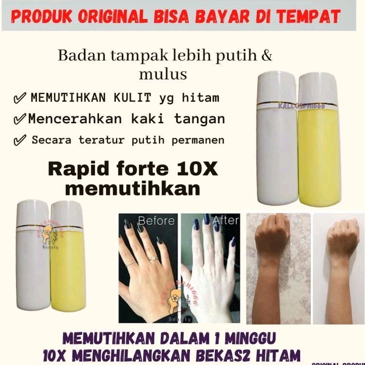 HB FORTE STRONG ( 15X EXTRA CEPAT MEMUTIIHKAN ) WHITENING DOUBLE DOSIS TINGGI