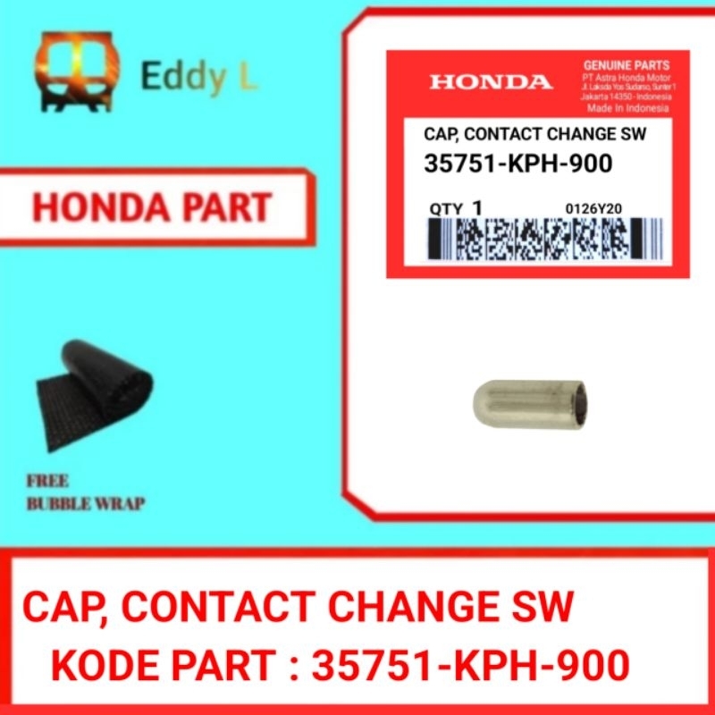 Cap Contact Change SW/Bosh Switch Netral SUPRAX 125|CBR|VERZA|KHARISMA|REVO|SONIC 150 (35751-KPH-900