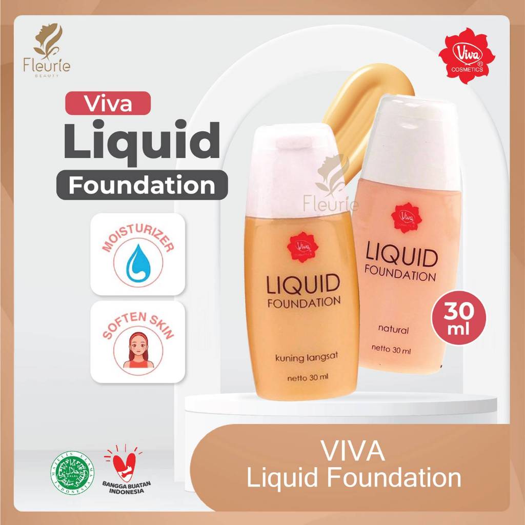 VIVA Liquid Foundation 30ml (Alas Bedak Cair) / Foundation by Viva
