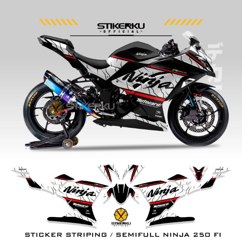 striping ninja 250 / stiker ninja fi /striping ninja new