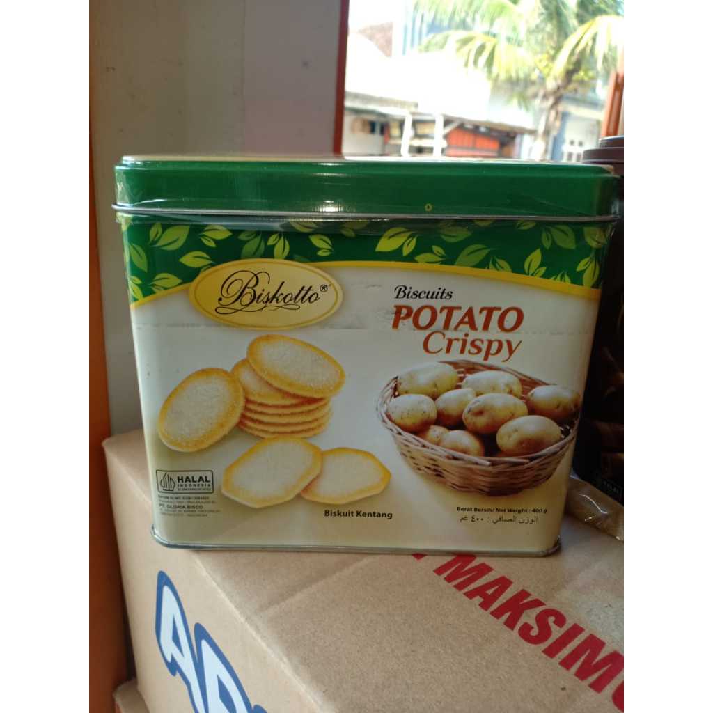 Biskotto Potato Crispy Kaleng 400gr
