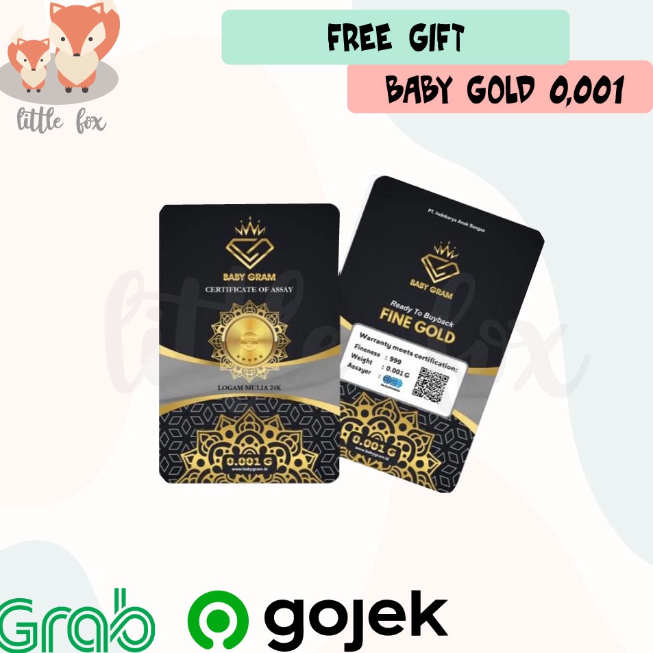 Pesan cepat Free Gift Emas  Baby Gold 1 Gram Logam Mulia