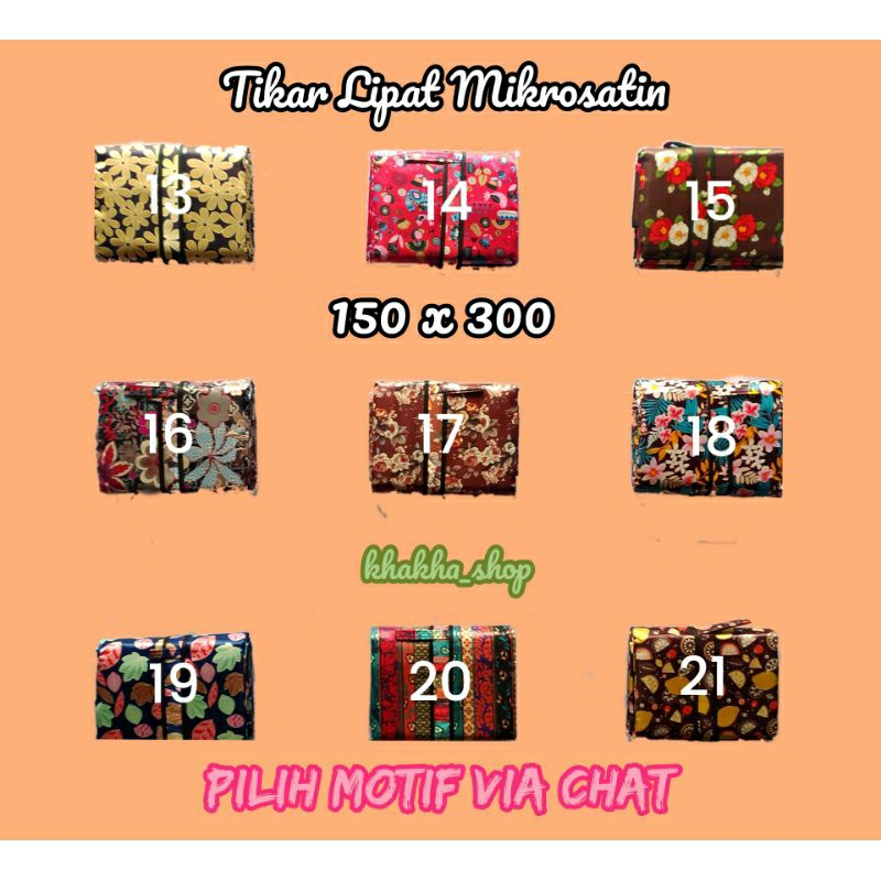 Tikar Lipat Piknik Mikrosatin Karpet Lipat 150x300