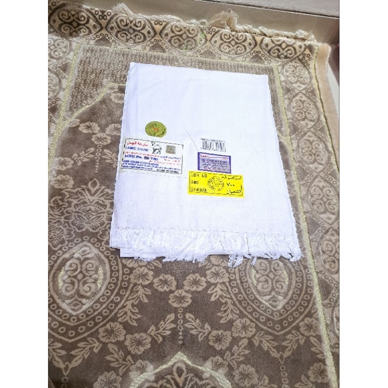 sorban lohi putih polos / rida' lohi putih polos/lohi warna polos/sorban habib umar/sorban murah/sor