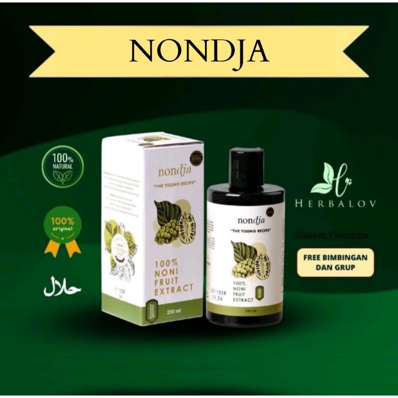 

NONDJA by Herbalov - Minuman Ekstrak Buah Noni / Ekstrak Buah Mengkudu Herbalov Herbalove Official Herbalove Ramcin Herbamour Official Herbamour Ramcin Lamour Skincare Nondja Mandja Garam Kusamba Chiaseed Chia Seed Organik