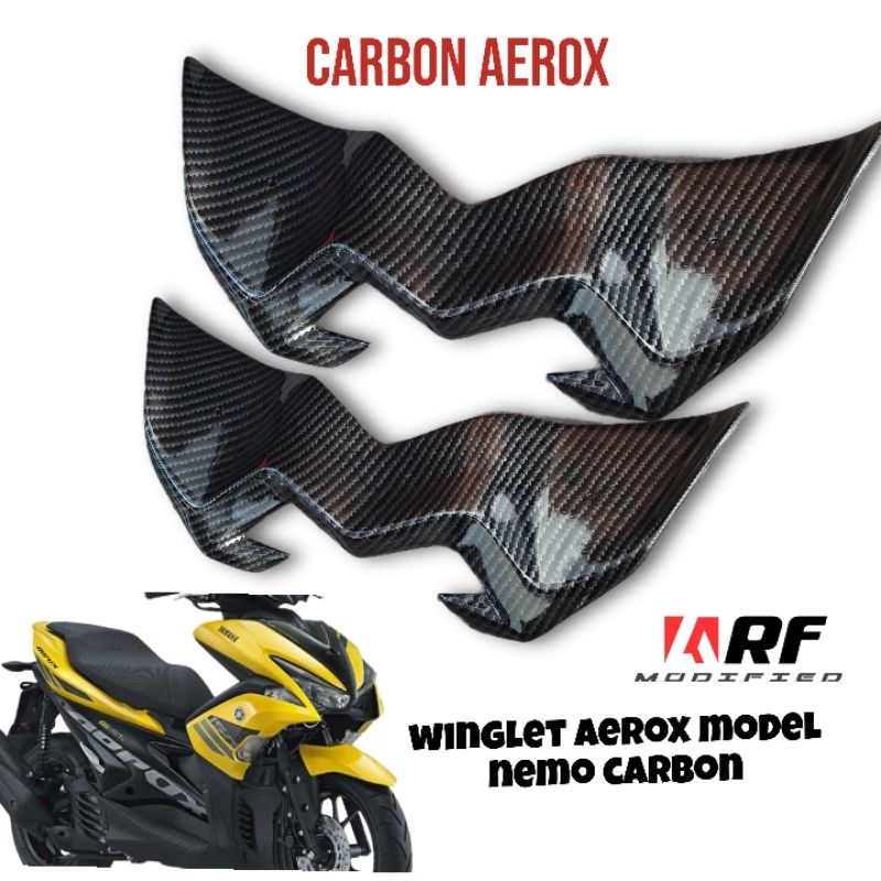Winglet Aerox old Carbon aerox 155 New model Nemo
