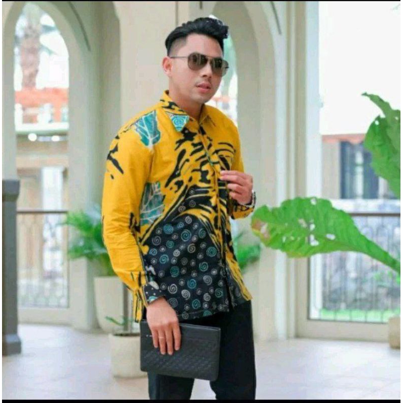 kemeja batik pria lengan panjang | batik pria modern | baju batik pria modern | Seragam baju batik p