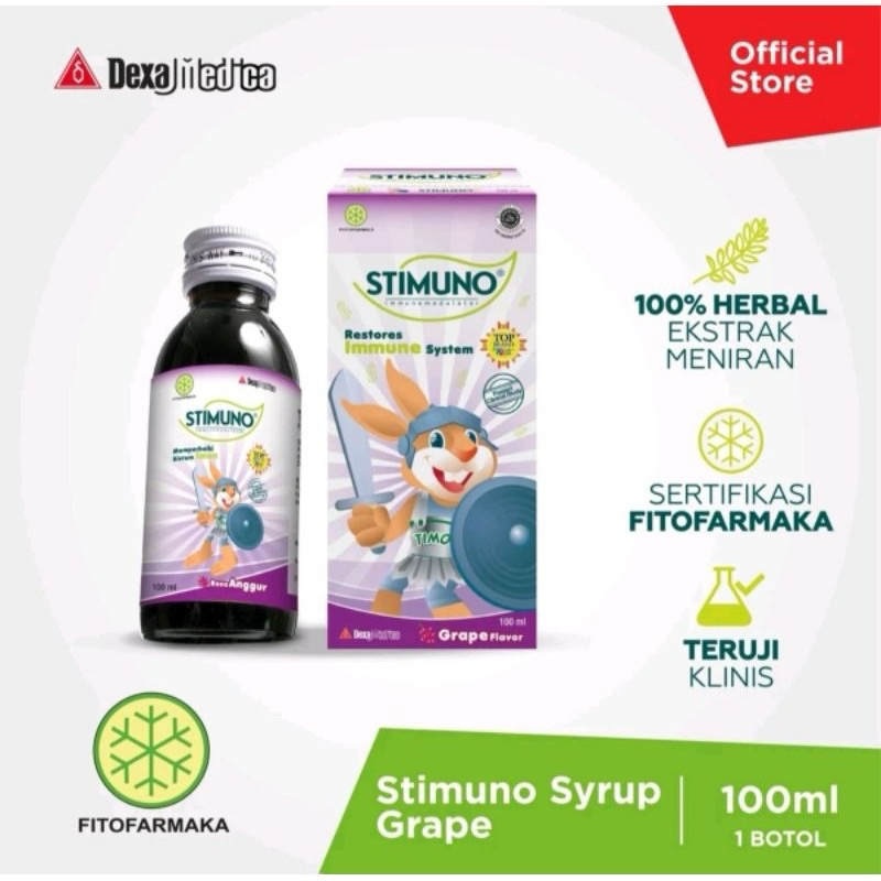 Stimuno Syrup anak 100ml vitamin daya tahan tubuh