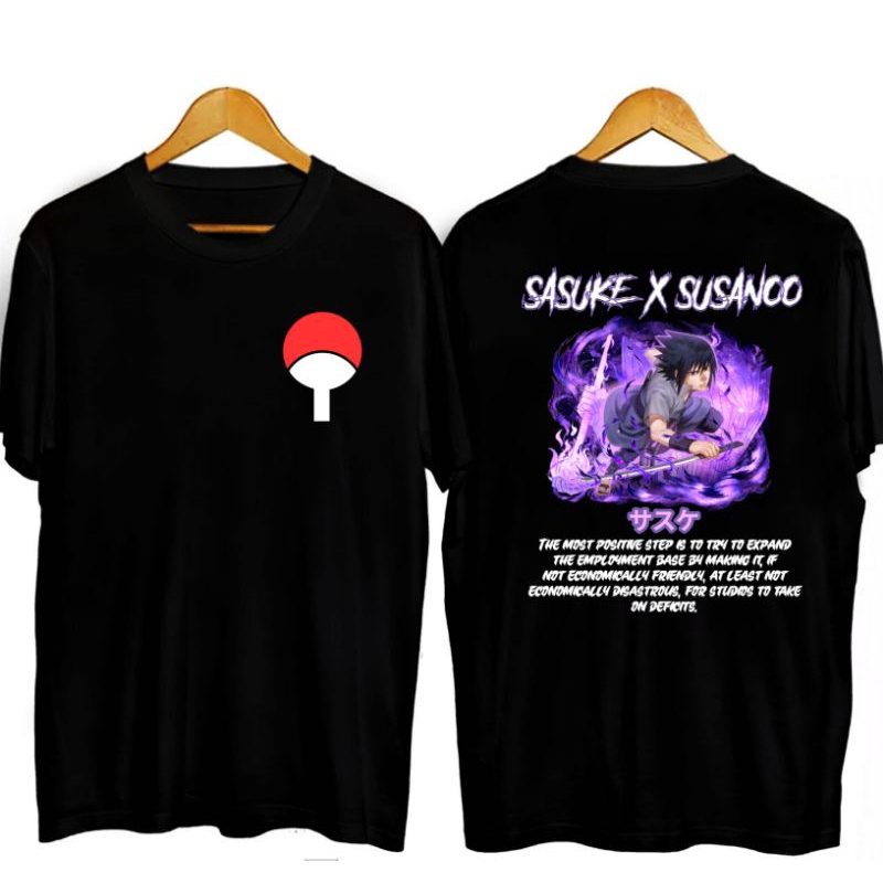 kaos anime naruto sasuke susano size jumbo kaos dewasa distro kaos anime