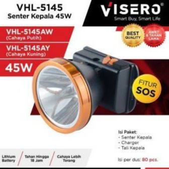 SENTER KEPALA VISERO 45WATT HEADLAMP 45WATT