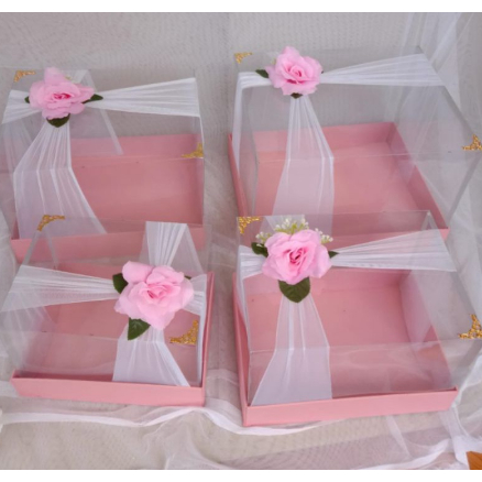 

Kotak hantaran / box hantaran / isi 4 / Box mahar isi 4