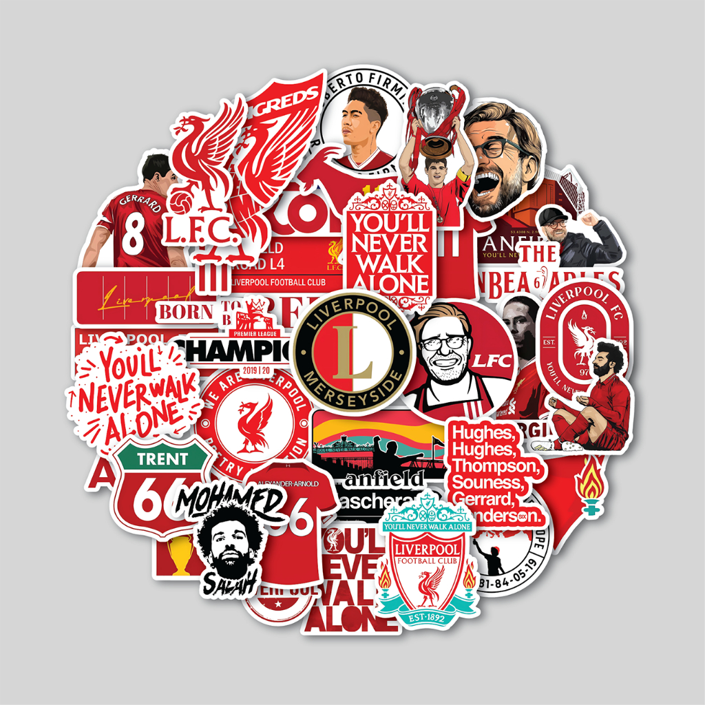 

STICKER PACK LIVERPOOL | STICKER TUMBLER | STIKER LAPTOP KOPER HELM