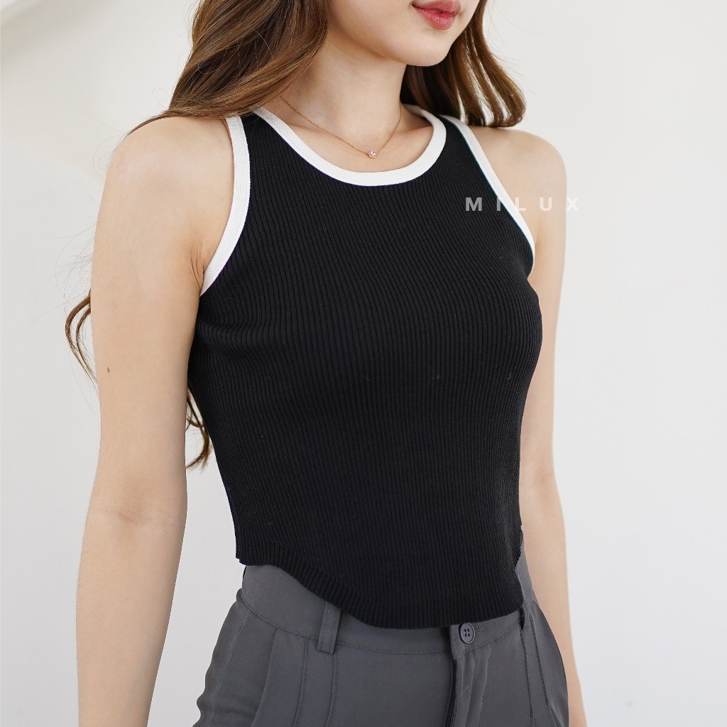 TANK TOP WANITA TANKTOP WOMEN KNIT DALAMAN BEBE MX776