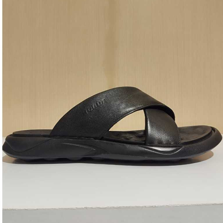 Rohde 7009 Sandal Pria Kulit Warna Black