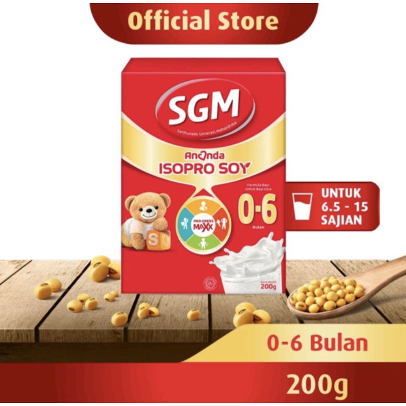 SGM Ananda  Soya 0-6 Bulan 200g/SGM Isopro Soy