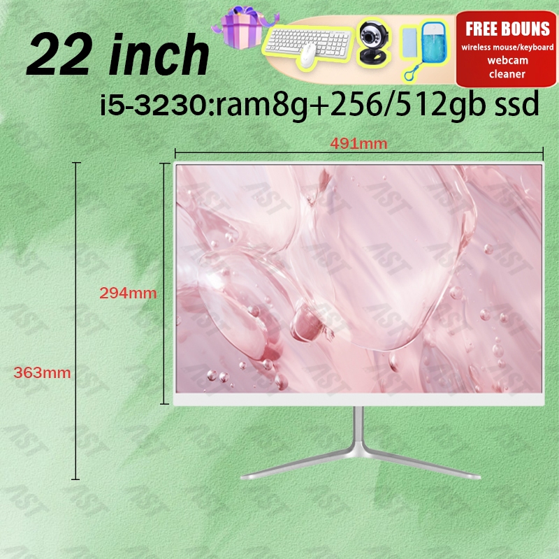 PC komputer gaming full set Core i7 baru ram8g+512SSD  22/24 inch Mouse+keyboard Gratis Desain/Kasir/Coding Gratis kemasan rangka kayu + garansi 1 tahun-22