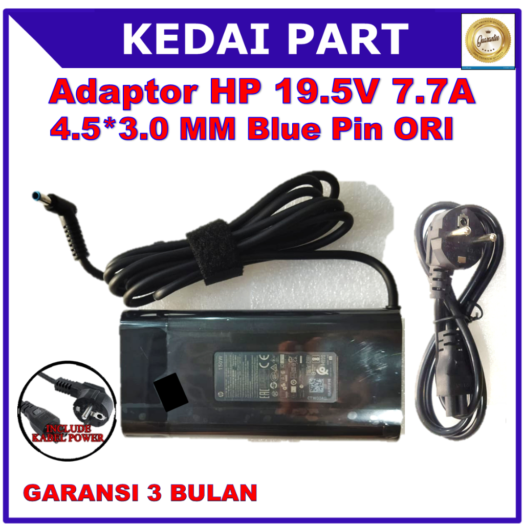 Adaptor Charger HP Omen 15-AX243DX Laptop PC 19.5V 7.7A 150W