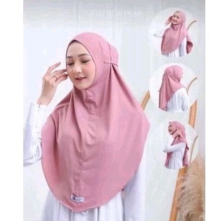 [LuLu Hijab] Hijab Bergo Instant Lulu New Bergo Daily Tali | Bahan Stella lembut