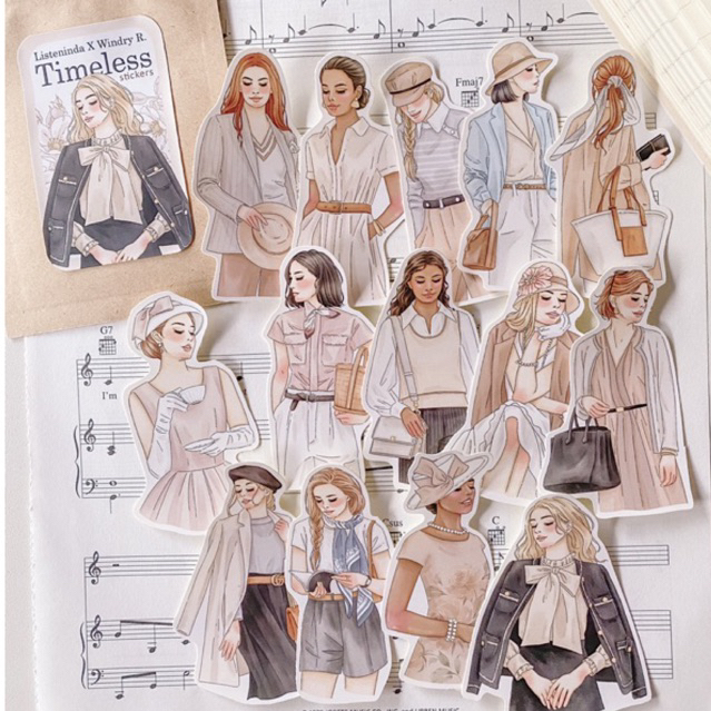 

Listeninda X Windry Ramadhina - Girls Sticker Refill Pack (READY STOCK)