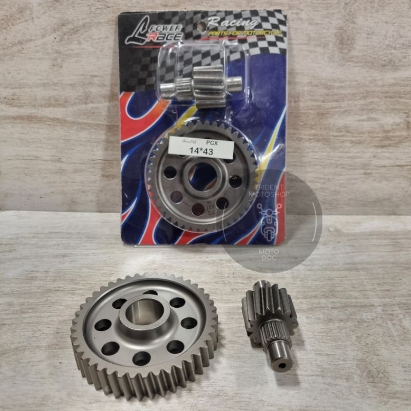 GEAR GIGI RASIO Honda PCX 14-43 Rasio Set Countershaft + Final Gear 14-43 LHK Thailand