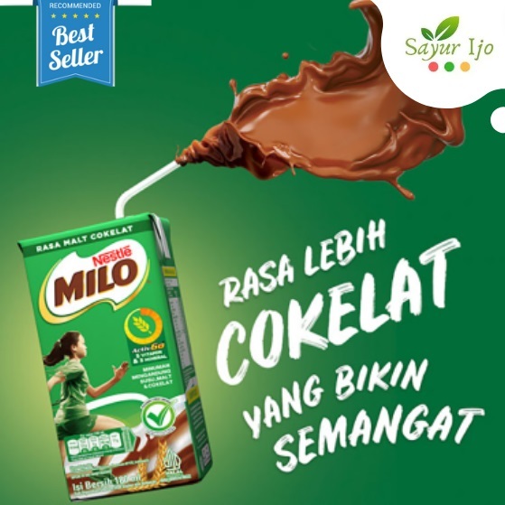 

MILO Susu Cokelat UHT Active-Go 180 ML / Kotak Chocolate Milk Coklat Asli Minuman Instant