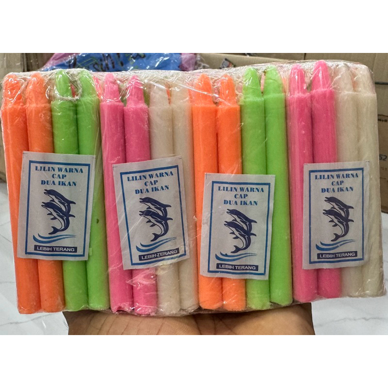 lilin kecil warna warni DW